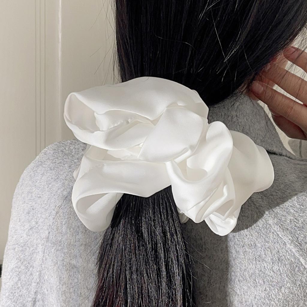 1 Stück Extra Große Flauschige Hochelastische Weiche Seidige Lässige Mode Scrunchies für Frauen Mädchen Haarbänder Accessoires
