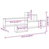 VidaXL Wall Shelf Artisan Oak 167.5x18x68 Cm Engineered Wood 853325