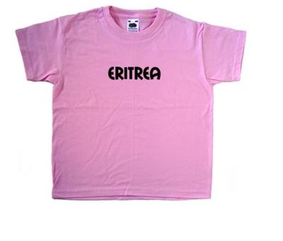 Eritrea text Pink Kids T-Shirt