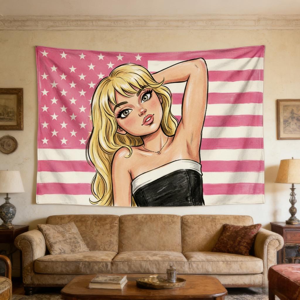 Sabrina Carpenter Sweet Idol Tapestry Club Live Concert Banner MultiSize High Quality Flat Print Design