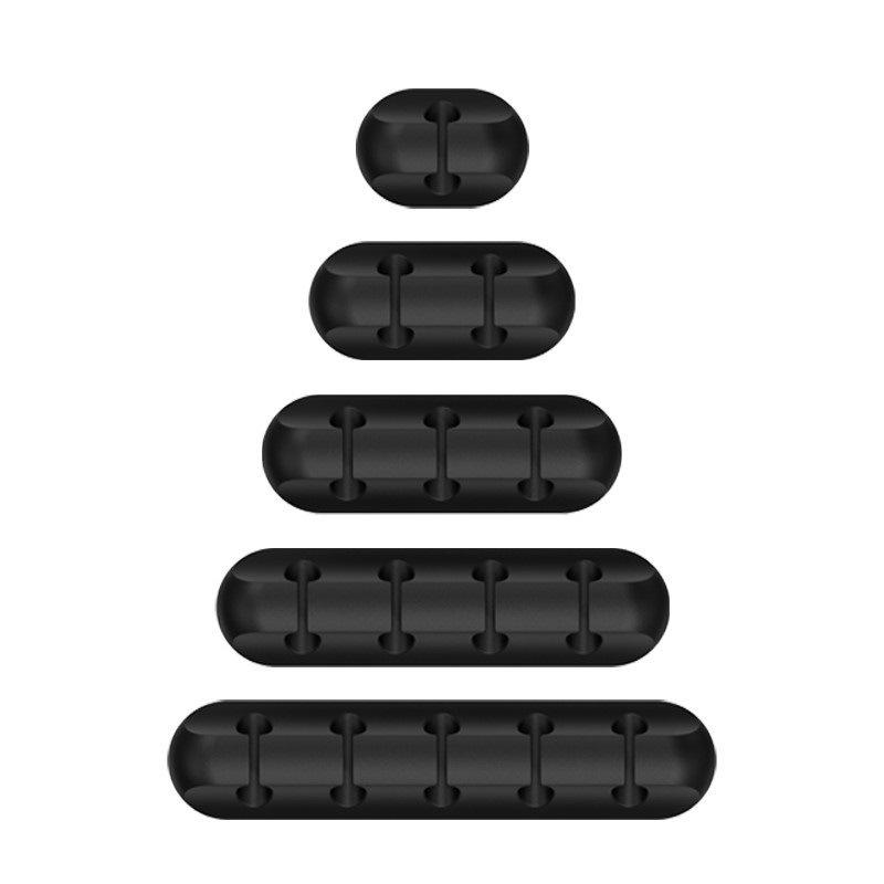 Cross-border Silicone Cable Protector & Organizer Clip for Desk or Car Use - Self-adhesive Winder