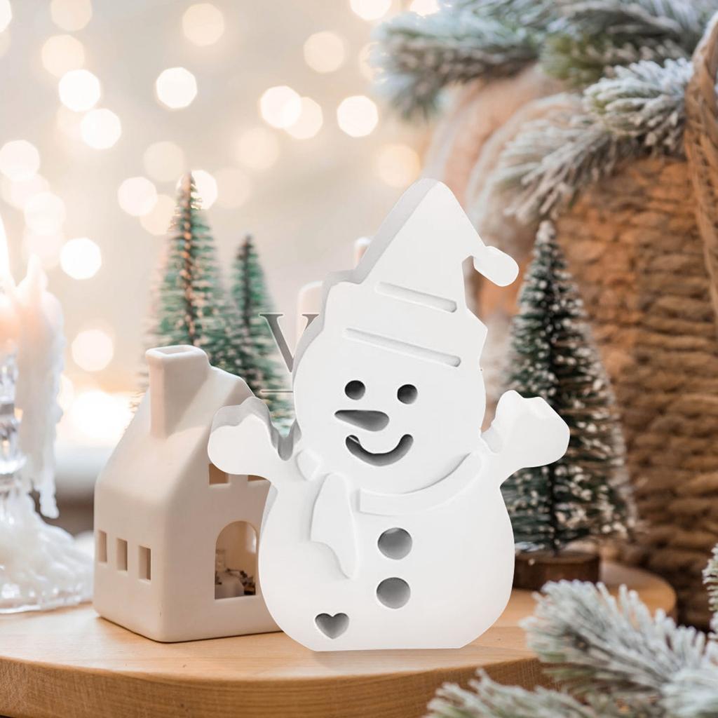 Snowman Aromatherapy Car Silicone Mold Christmas Snowman Shaped Dropping Pendant Mold