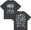 Rock Band Morat Album Tour 2025 Print T Shirt Unisexs Clothing Harajuku Vintage Gothic Tshirts Unisex Hip Hop Comfort Cotton Tshirt