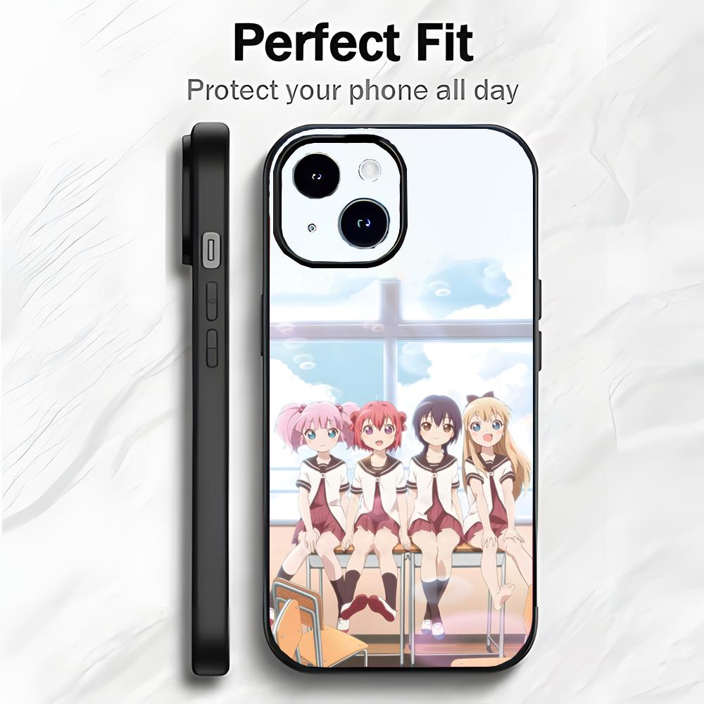 

Cute Funny Japanese Anime Y-Yuru Y-Yuri Phone Case Phone Case Soft Packaging Lightweight For iPhone17 16 15 14 13ProMax iphone12promax