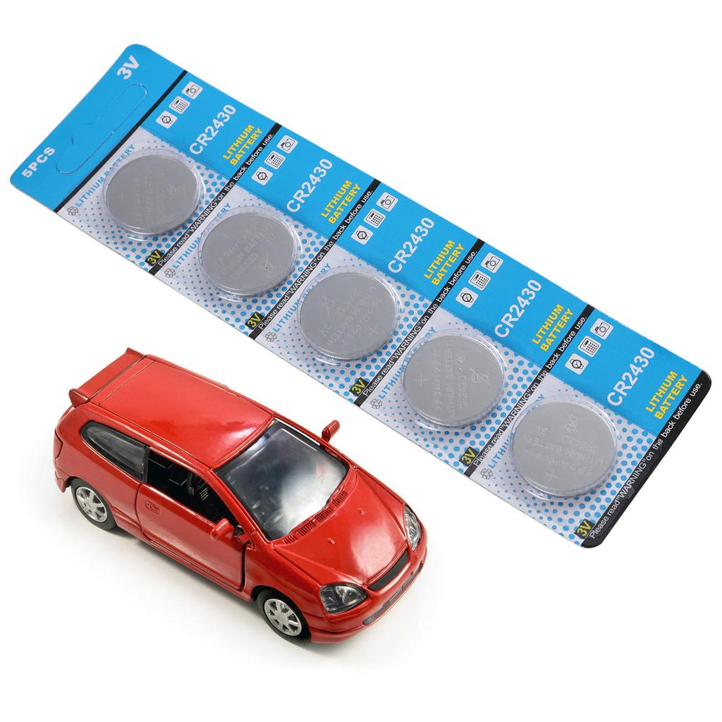 5Pieces CR2430 3V Button Cell Lithium Batteries for Car Remotes and Smart Devices