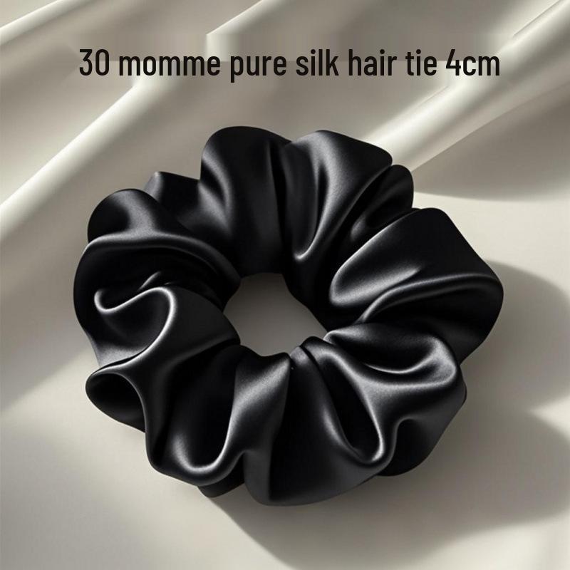 

4cm 30 Momme Mulberry Silk Hair Tie - Gentle Hair Care, Luxurious Sleep Style
