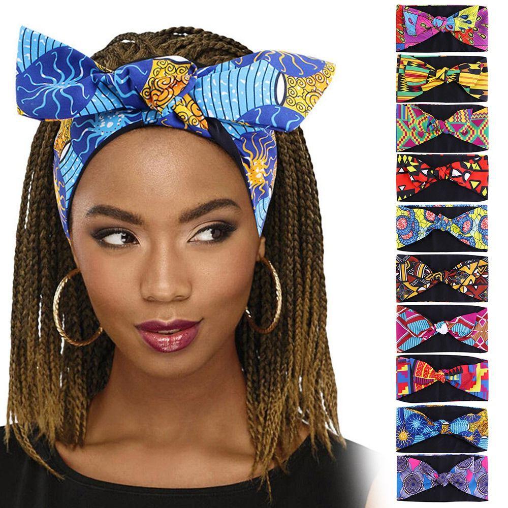 Knotted Boho Hair Wrap Wide Sports Yoga Headband Vintage Daily Wears Turban  for Women