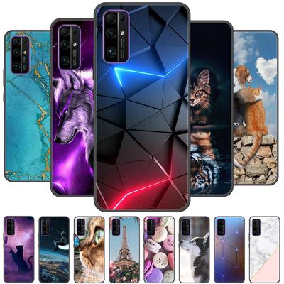 Para Honor 30 premium Capa Desenho Animado TPU Macio Capa de silicone Para Huawei Honor 30 Pro Capas de Telefone para Honor30 Pro Plus Fundas Coque