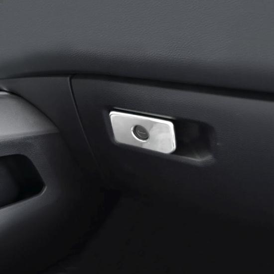 For Dodge Ram 1500 -2025 Chrome Car Co-pilot Storage Box Handles Trim Covers