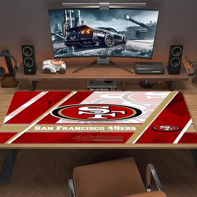 SF 49ers Color Mouse Pad Large Gaming Table Cushion Non-slip Laptop Tablet Big Mousepad XXL Mat Mini PC Playmat With Lock edge