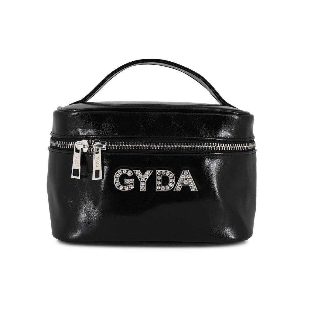 GYDA Vanity Pouch Rhinestone Logo Black FREE [Jada] GY-P293 GY-P293