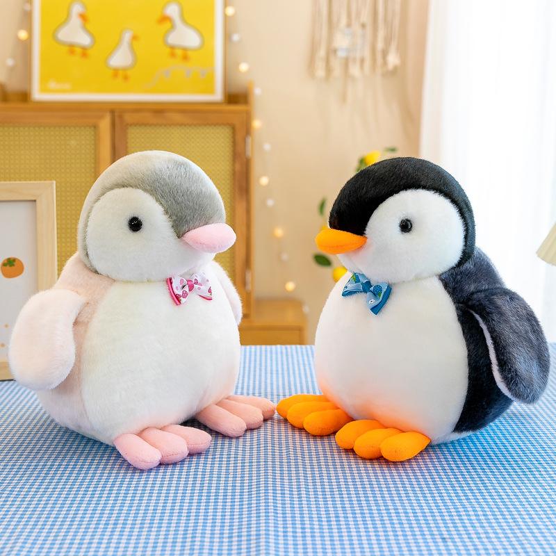 New Machine-catching Doll Cute Bow Tie Penguin Plush Toy Children's Doll Birthday Gift