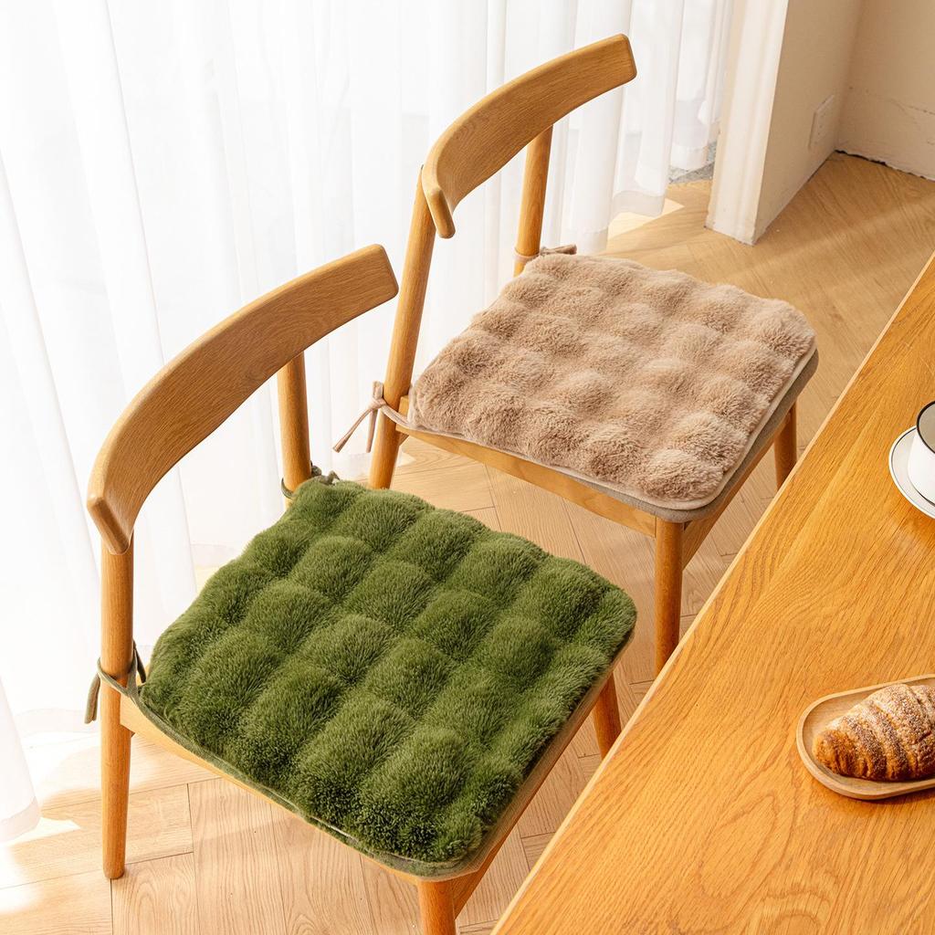 Plush Rabbit Winter Seat Cushion – Thick, Warm, and Comfortable for Long Sitting