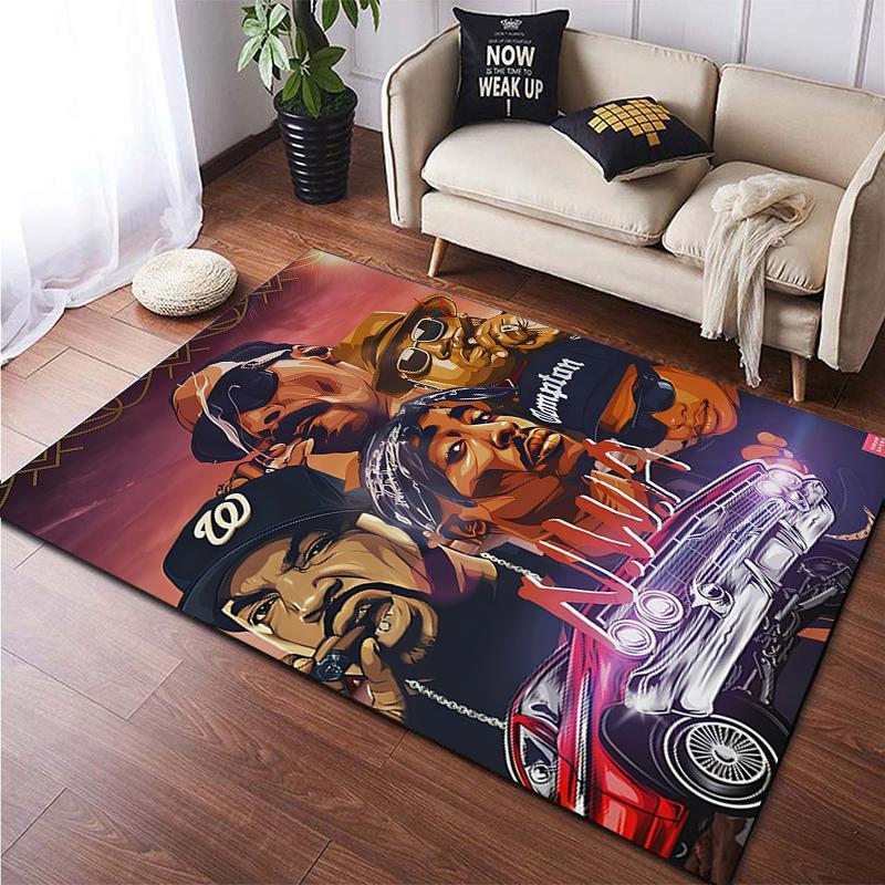 Hip-hop HD Printed  Area Large Rug ,Carpet for Living Room Bedroom Sofa Decoration, Non-slip Floor Mats Dropshipping Alfombras