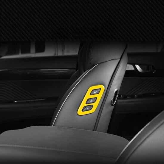 Seat Memory Button Switch Frame Trim For Hyundai Palisade -24 Bright Yellow