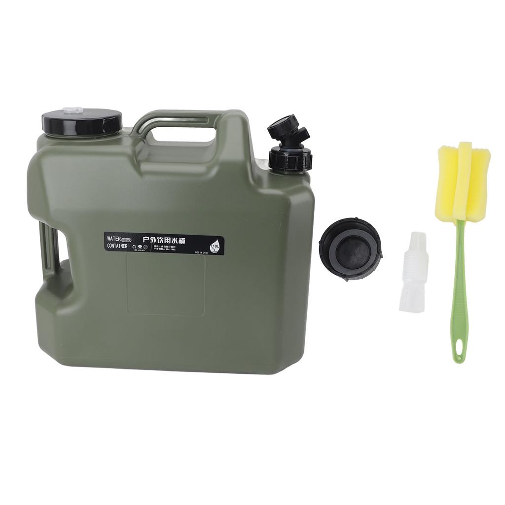 18L Camping Water Container Large Capacity Portable Versatile Reliable Water Storage Container for