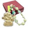 999 Pure Gold God of Wealth Pendant: Versatile Ornament for Phone, Keychain, Car, or Bag