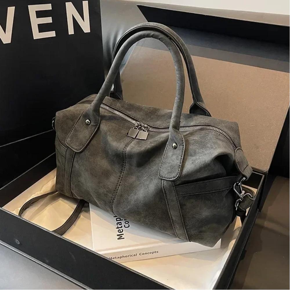 Retro Design PU Leather Shoulder Bags for Women 2025 Korean Fashion High Capacity Armpit Bag Female Crossbody Bag Tote Handbags