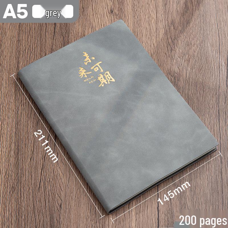 Custom Sheepskin A5 Notebook Gift Set – High-End Diary for Students & Professionals with Logo Option