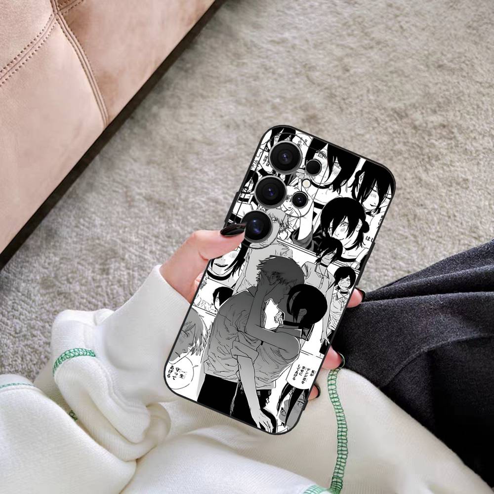

Anime Chainsaw Man Comics Phone Case For Samsung S 24 Fe 25 Ultra Plus 20 Lite 21 30 22 23 24 22 Ultra 5G Fundas Samsung S21Ultra
