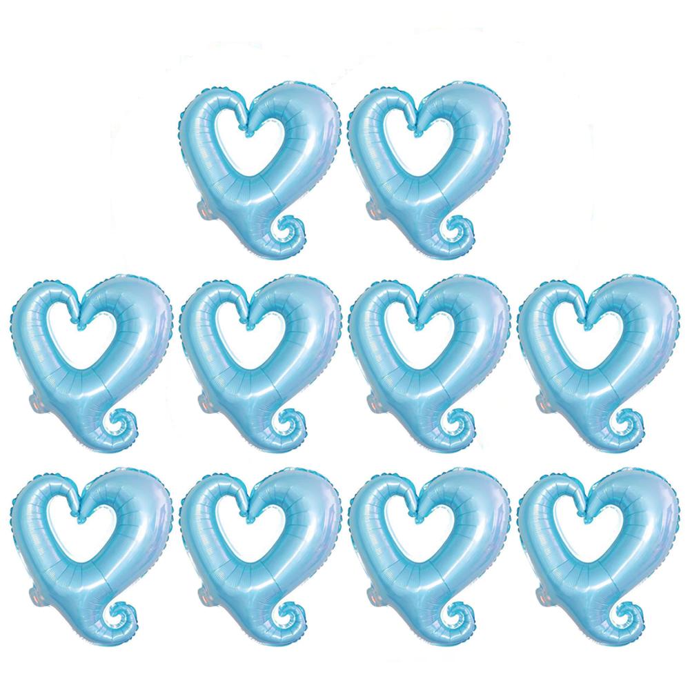 10pcs Heart Foil Balloons, Wedding Party Heart Balloons, Marriage Proposal Heart Balloons, Balloons for Valentine's Day, Wedding