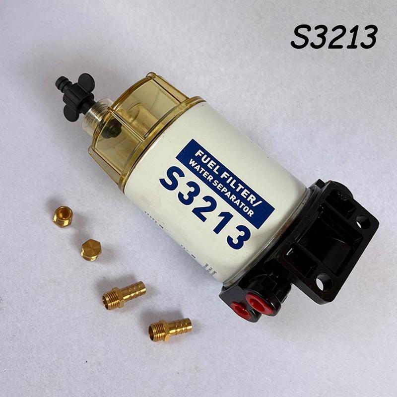 S3213 Fuel Filter Water Separator Assembly Outboard For Mercury Quicksilver OMC Marine Engine Boat 10 Micron Kit