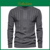Turtleneck Casual Sweater Autumn Mens Knitted Warm Bottoming Shirt Mens Solid Color Pullover