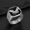 Vintage Gold Color 316L Stainless Steel Eagle Rings For Men Women Hip Hop Punk Rock Party Jewelry Fashion Gift Accessories