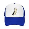 Playful Winking Tabby Pop Portrait Mesh Baseball Cap Casual Hat Outdoor  For Womens Unisex FeUnisex