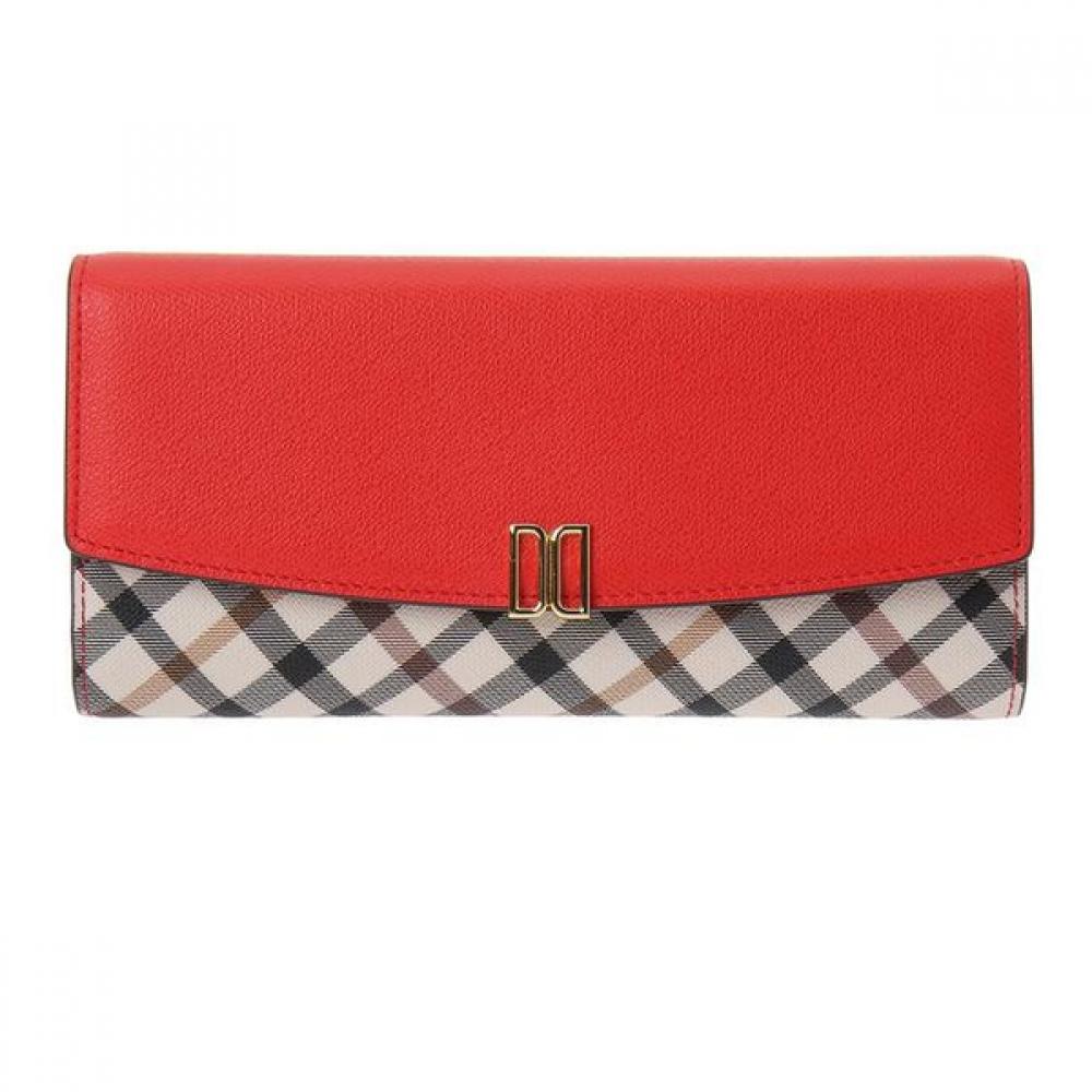 

Daks Red Check Color Block Long Wallet Dcwa7e401r2 Single option