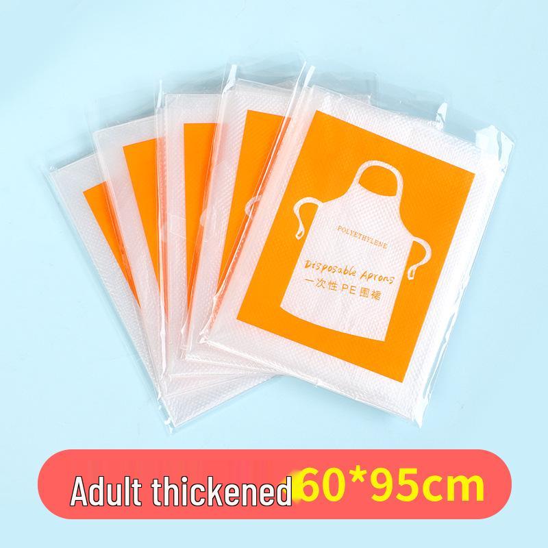 Individually Packaged Waterproof Transparent White Disposable Apron for Catering, Hot Pot, Household – Extended & Thickened Oil-Proof Design