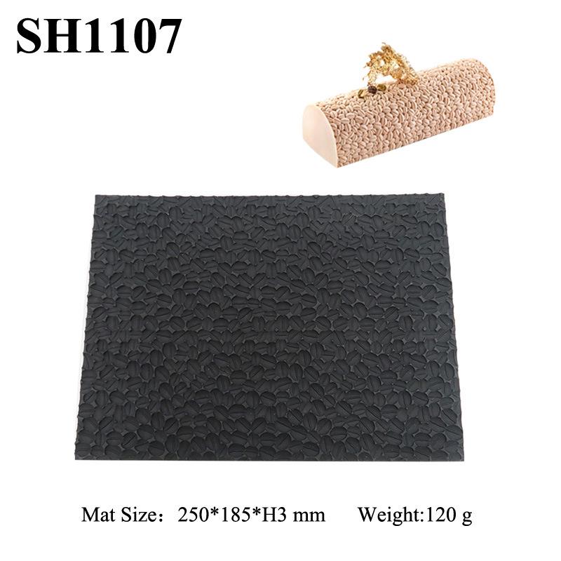 Silicone Mousse Swiss Roll Texture Pad - Tree Bark Lace Fondant Mat for Western Pastry Baking