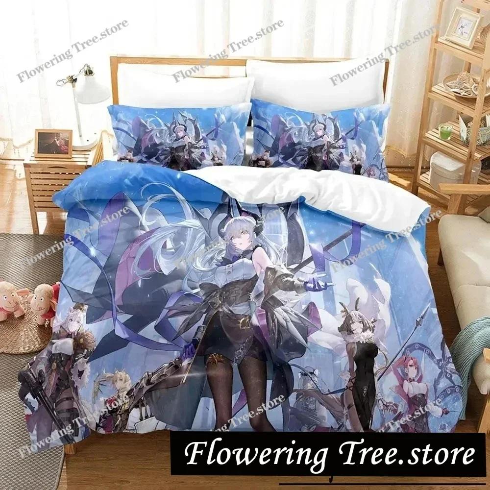 Anime Echocalypse Bedding Set Duvet Cover Bed Set Quilt Cover Pillowcase Comforter king Queen Size Boys Adult Bedding Set