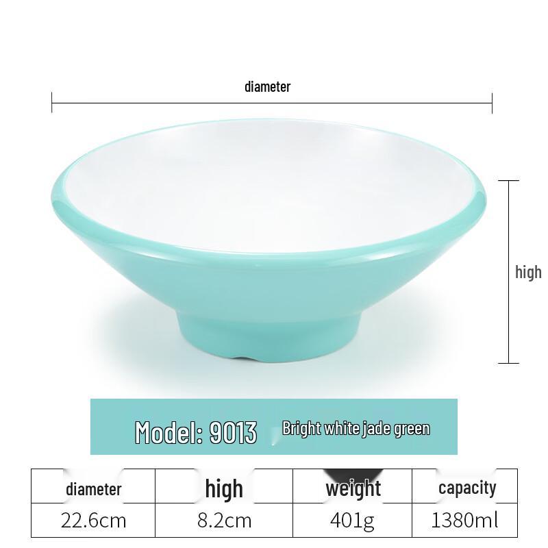 

Hàndùn Nordic Style Square Melamine Noodle Bowl