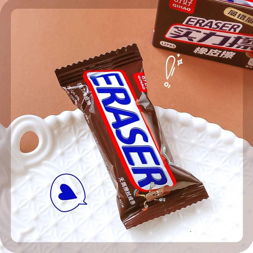 Funny Wiping Eraser Novelty Pencil Rubber Creative Chocolate Eraser  Office