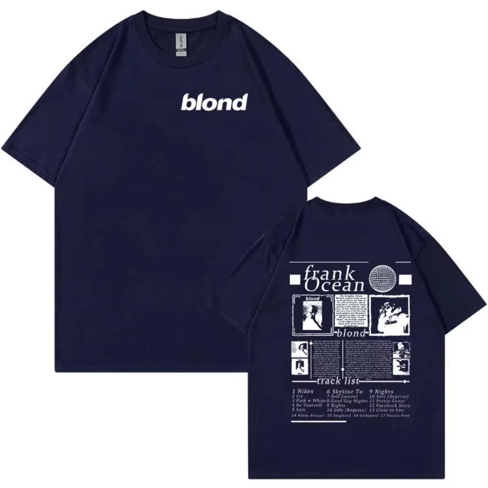 Rapper Frank Blonde Ocean Music Album High Quality Loose Unisex Vintage Hip Hop Fashion Streetwear Unisex And Unisex Tshirt
