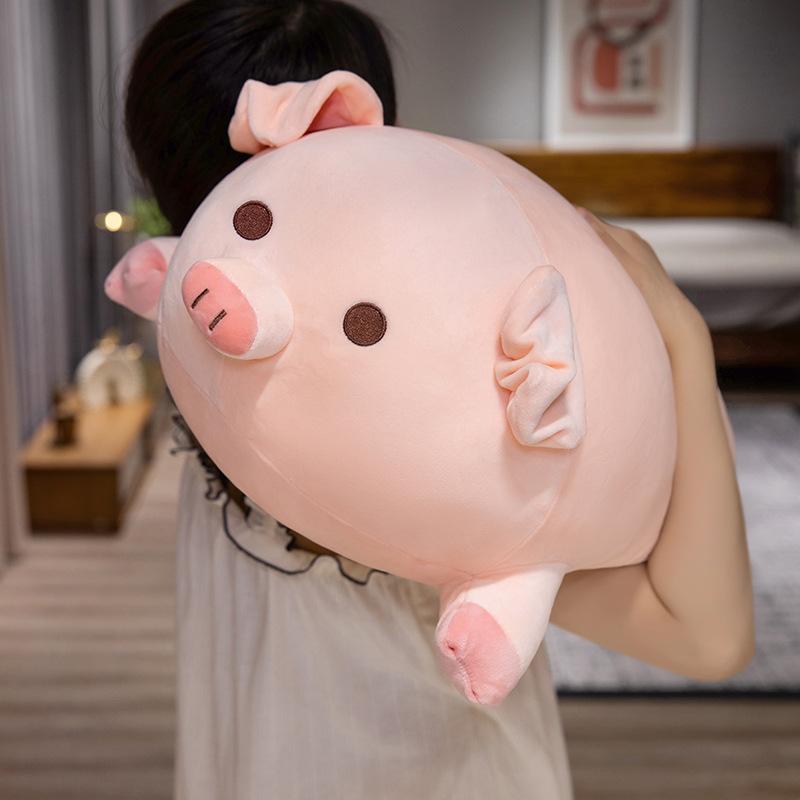 Plush Toy Cute Soft Bobo Pig Doll Bed Sleeping Doll Throw Pillow Doll Girl Pillow