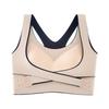 Shockproof Seamless Sports Bra: Adjustable, Beautiful Back, Front Buckle Design for Women's Fitness and Yoga.