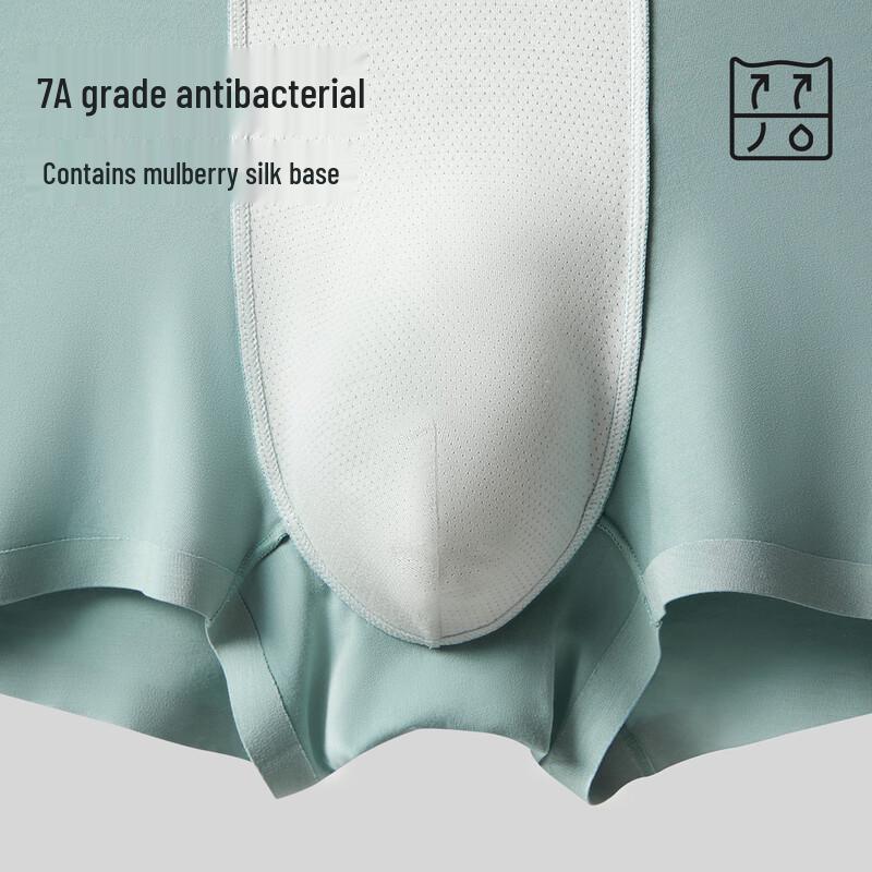 Miiow Men's Lenzing Modal Antibacterial Seamless Boxer Briefs (3-Pack)