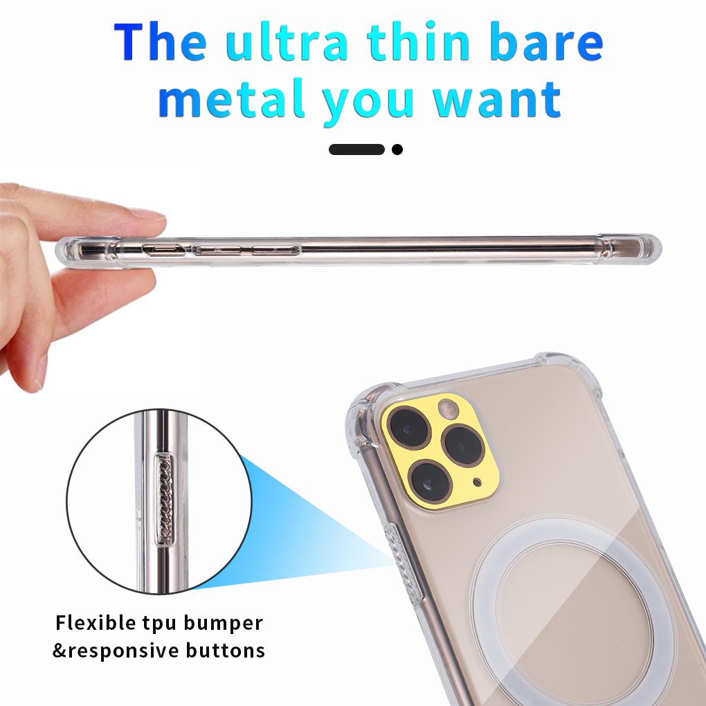 Magnectic Case For 12 Pro Max 12 Case For Magsafing Wireless Charging Shockproof Full Protection PC\+TPU Case