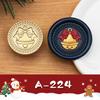 2.5cm Brass Engraved Christmas Wax Seal Stamp Heads for Envelopes & Invitations