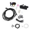 Outdoor Misting System Efficient with 29.5ft Pump Filter Nozzles Power Supply Garden Mist Hose Kit f
