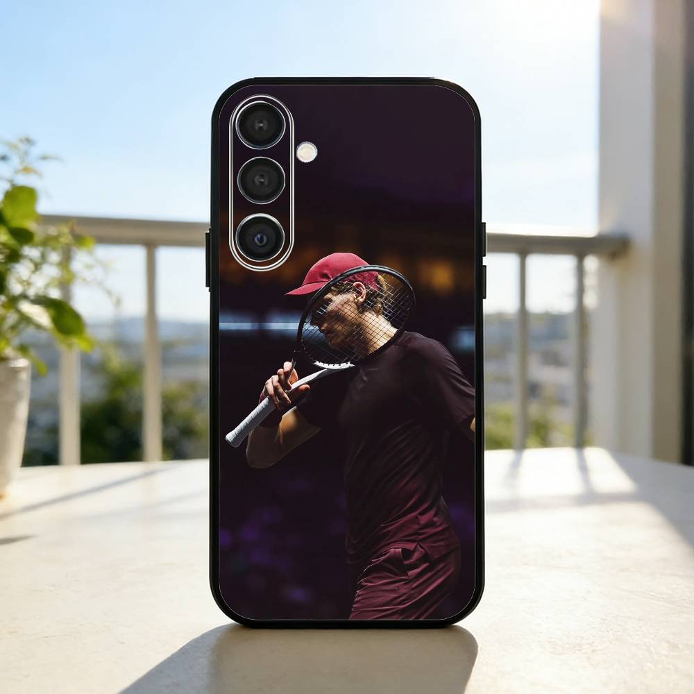 Italian athletes Jannik Sinner Phone Case For Samsung A73,72,71,A52,51,40,41,A22,A32,31,A13, Soft Black Shell Samsung a52
