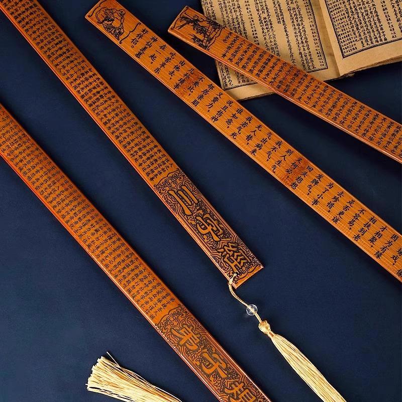 Teacher's Special Guoxue Discipleship Bamboo Ruler - Thickened Version for Classroom Use