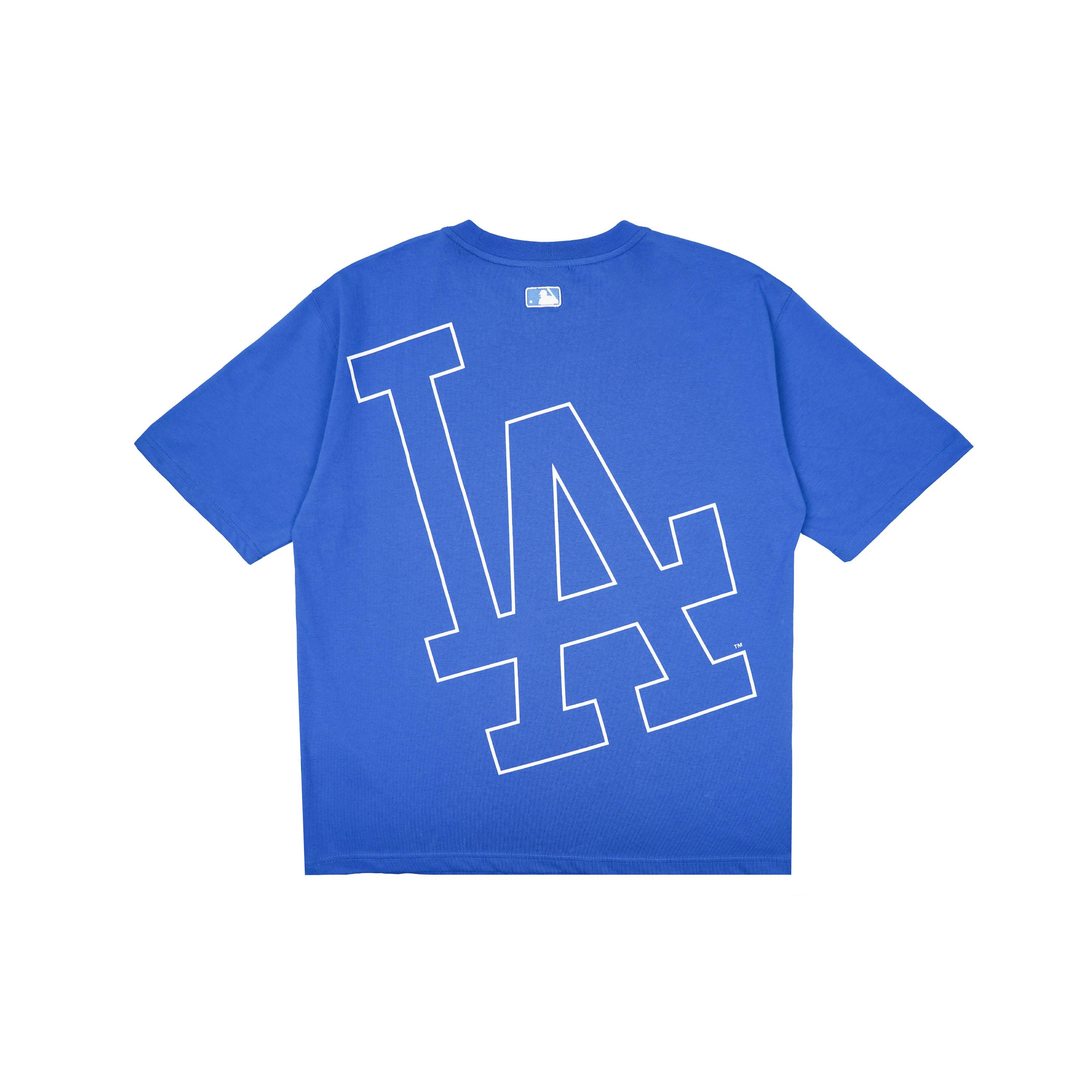 MLB T Shirts Unisex Blue Crew Neck Moderate Straight Fit 31TS33131-07U M