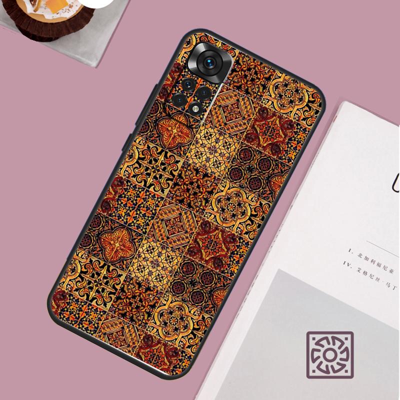 Moroccan Tile Case For Xiaomi Redmi Note 12 11 8 9 10 13 Pro 12S 11S 10S 9S Redmi 13C 9C 10C 12C Cover