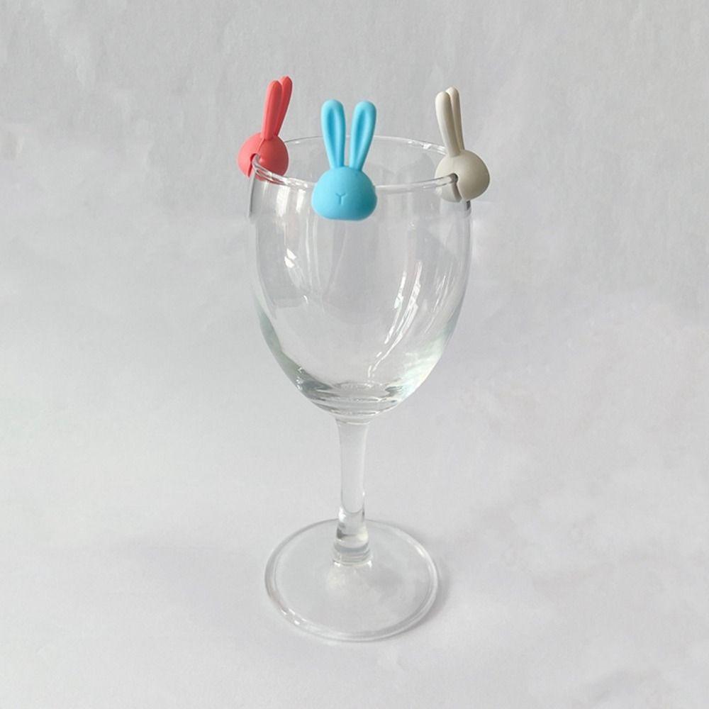 Marker Tool Drink Markers Silicone Drinking Cup Identifier Sign New Wine Glass Tags  Bar Kitchen