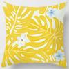 Fashion yellow decorative pillowcase, living room sofa office seat waist cushion  cover  aesthetic home decoration