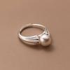 925 Sterling Silver Jewelry Ladies Pearl Rings For Women Wedding Engagement Vintage Accessories Jewellery Moneys 925