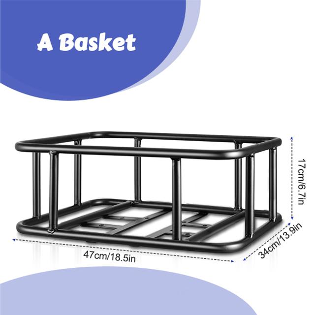 NEWBOLER E-Bike Cargo Rack Bag Iron